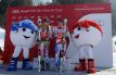 DH Garmisch. Coppetta di cristallo a Didier Cuche e Lindsay Vonn